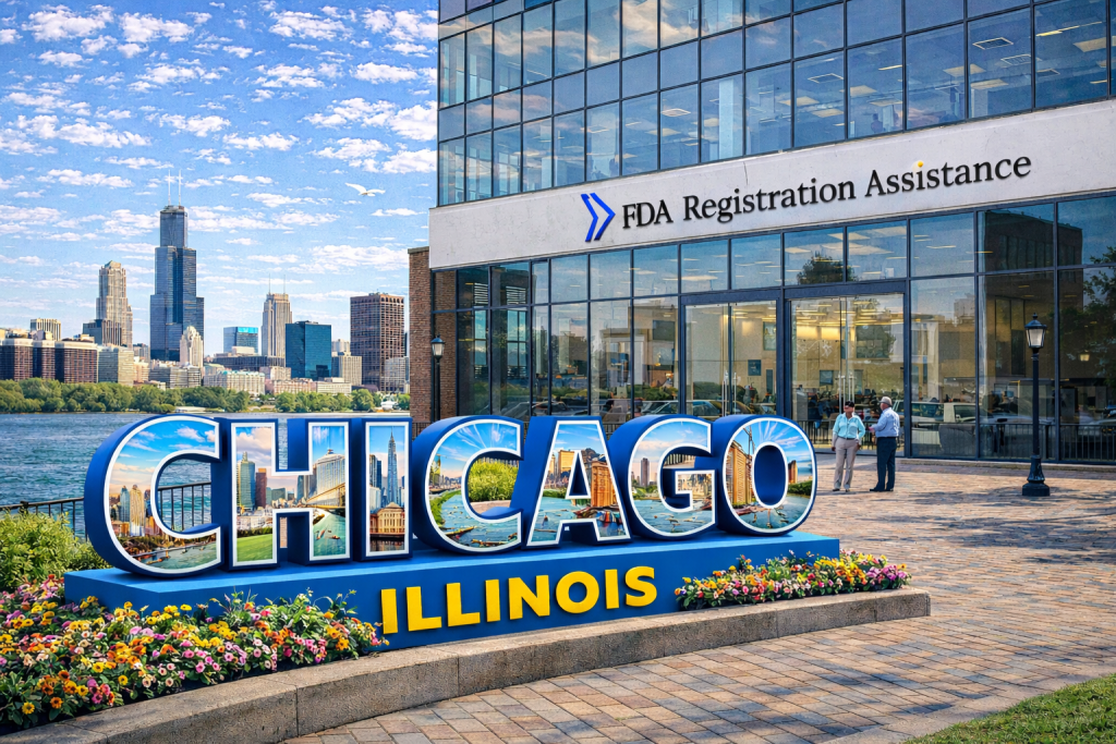 FDA registration and consulting in Chicago, Illinois — food, drug, device and cosmetic compliance