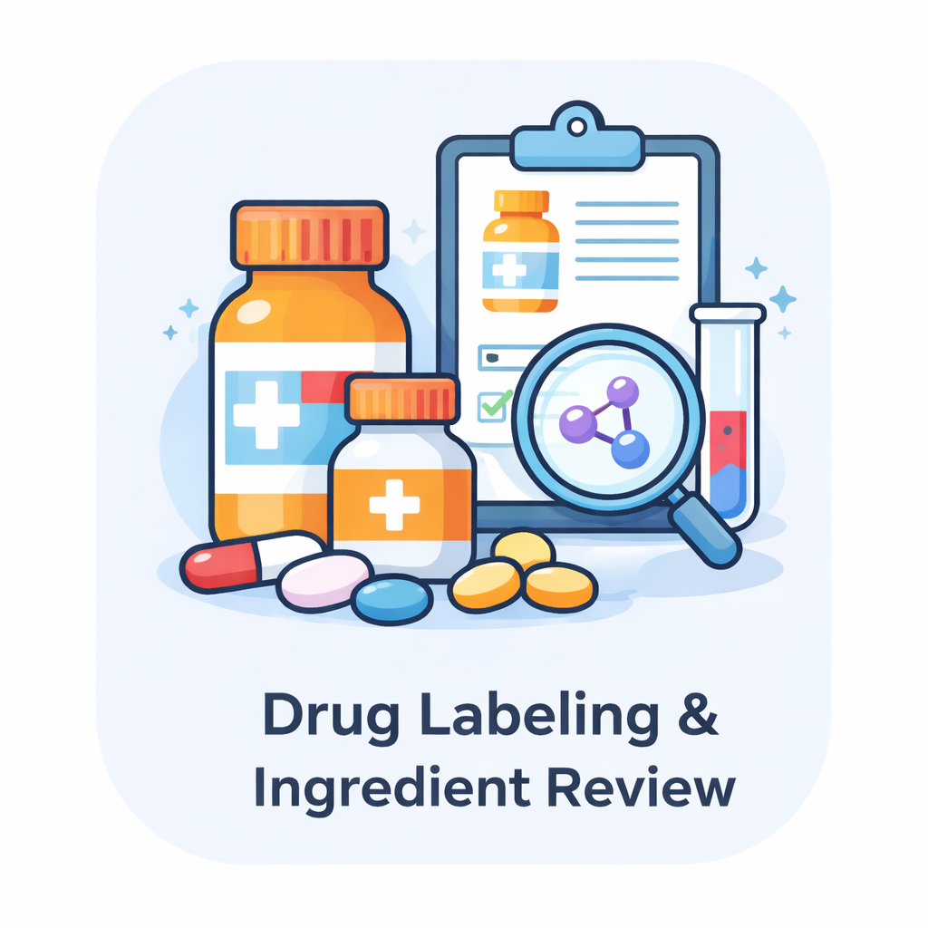 FDA Drug Labeling and Ingredient Review