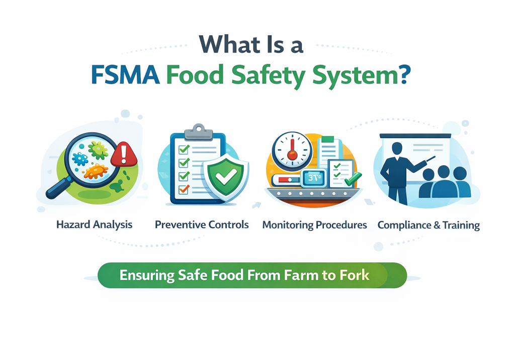 FSMA Compliance and Food Safety Systems for FDA-Regulated Facilities what is a fsma food safety system